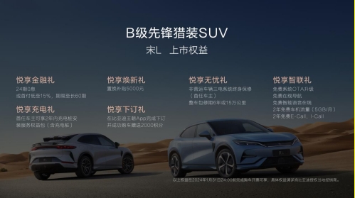 最美B级猎装SUV宋L满配而来，18.98万元起震撼上市！