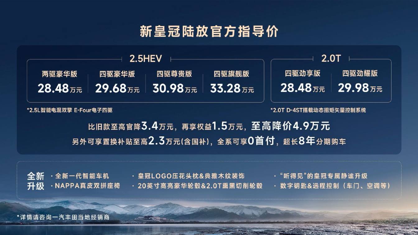 一汽丰田新款皇冠陆放上市大放价，4.9万优惠来袭，你还等什么？