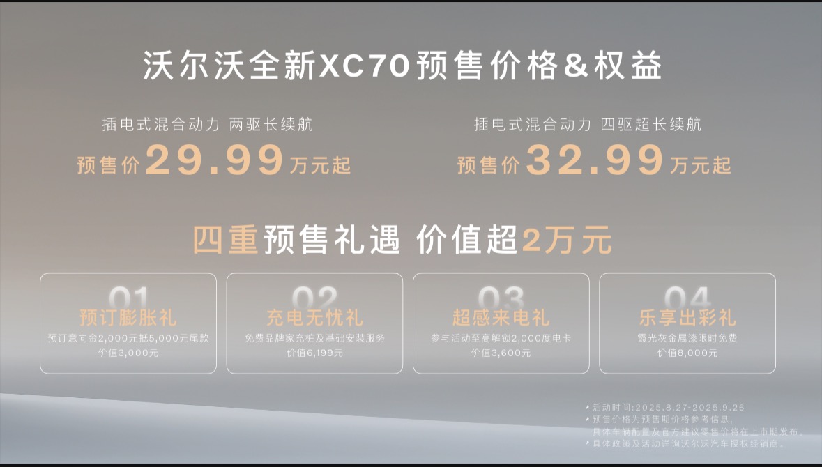 豪华超混，再拓新境 沃尔沃全新XC70全球首发，预售价29.99万元起